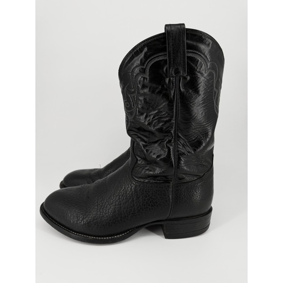 Tony Lama Other - Tony Lama CT456 Black Leather Western Rodeo Cowboy Boots USA Men's 10 EE Vintage